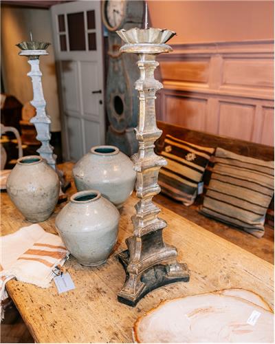 Amorphous - Pair Italian Candleholders